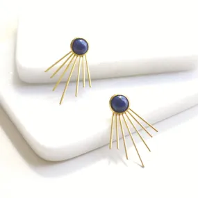 Judy Lapis Lazuli Jacket Earrings