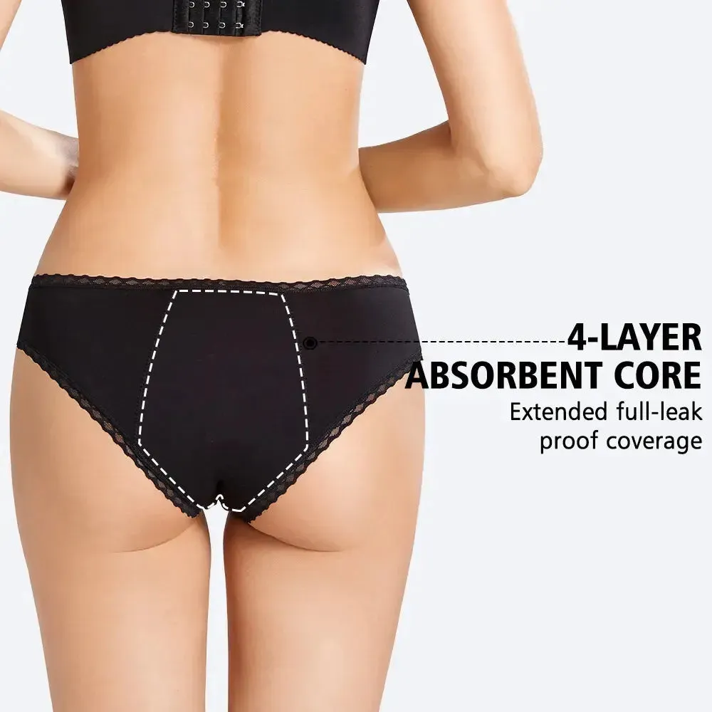 Lace Bikini Stylish Design Leak Proof Incontinence and Period Underwear for Women