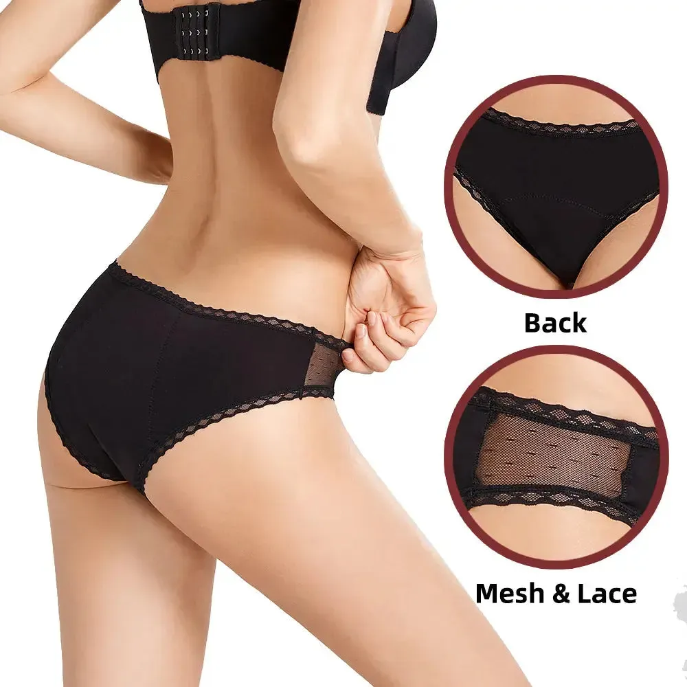 Lace Bikini Stylish Design Leak Proof Incontinence and Period Underwear for Women