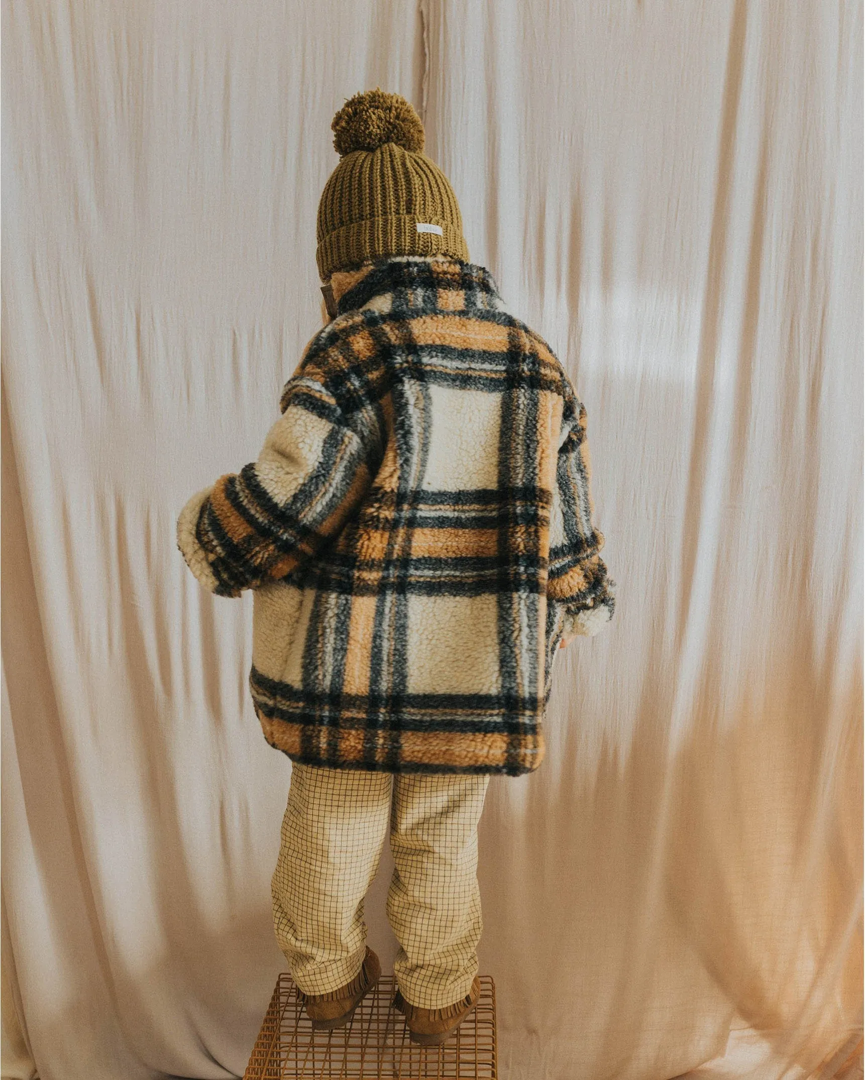 【LAST ONE】TEDDY CHECK COAT