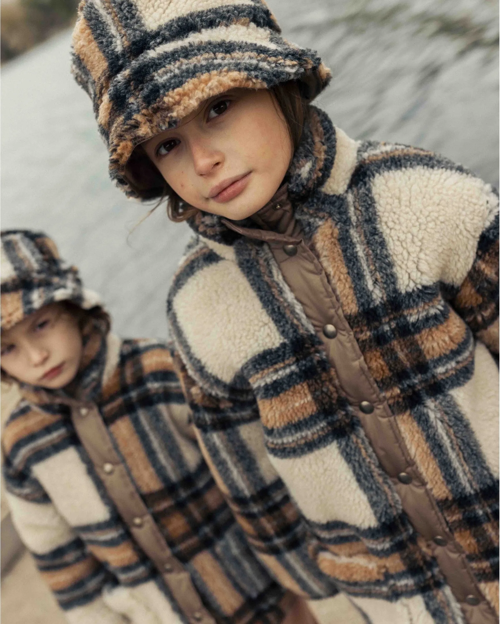 【LAST ONE】TEDDY CHECK COAT