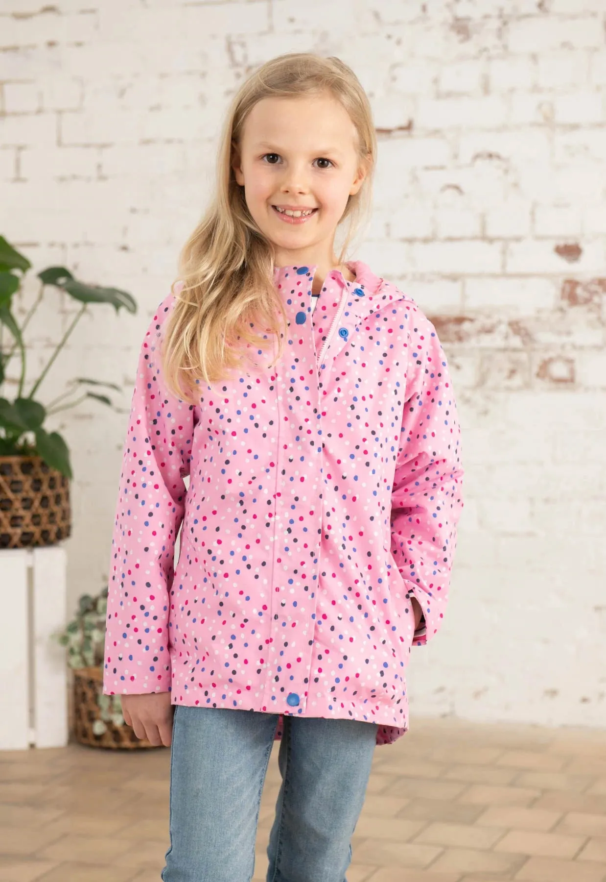 Light House  Olivia Jacket - Rose Pink Dot