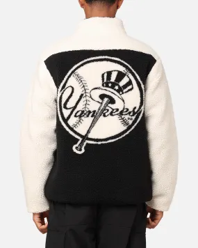 Majestic Athletic New York Yankees Sherpa Jacket Vintage White