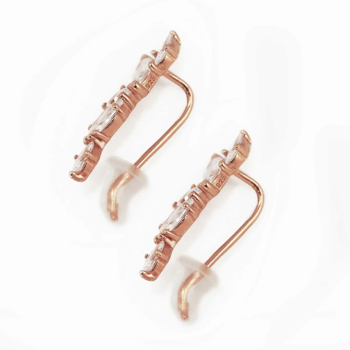 Marquise Ear Climber Earrings