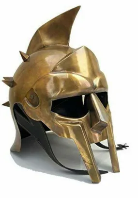 Medieval Gladiator Maximus Viking Helmet Ancient Knight Greek Roman Armor Helmet