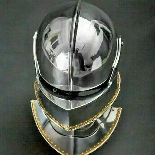 Medieval Helmet SCA Sallet And Bevor Knight Armor With Gorget Christmas Gift