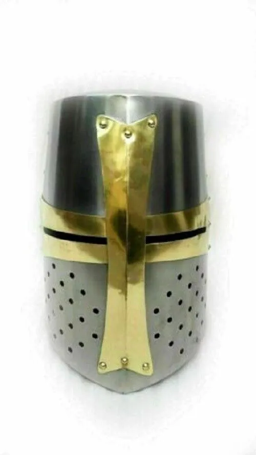 Medieval Knight Crusader Templar Armor Helmet Ambidextrous Reproduction