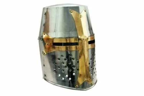 Medieval Knight Crusader Templar Armor Helmet Ambidextrous Reproduction