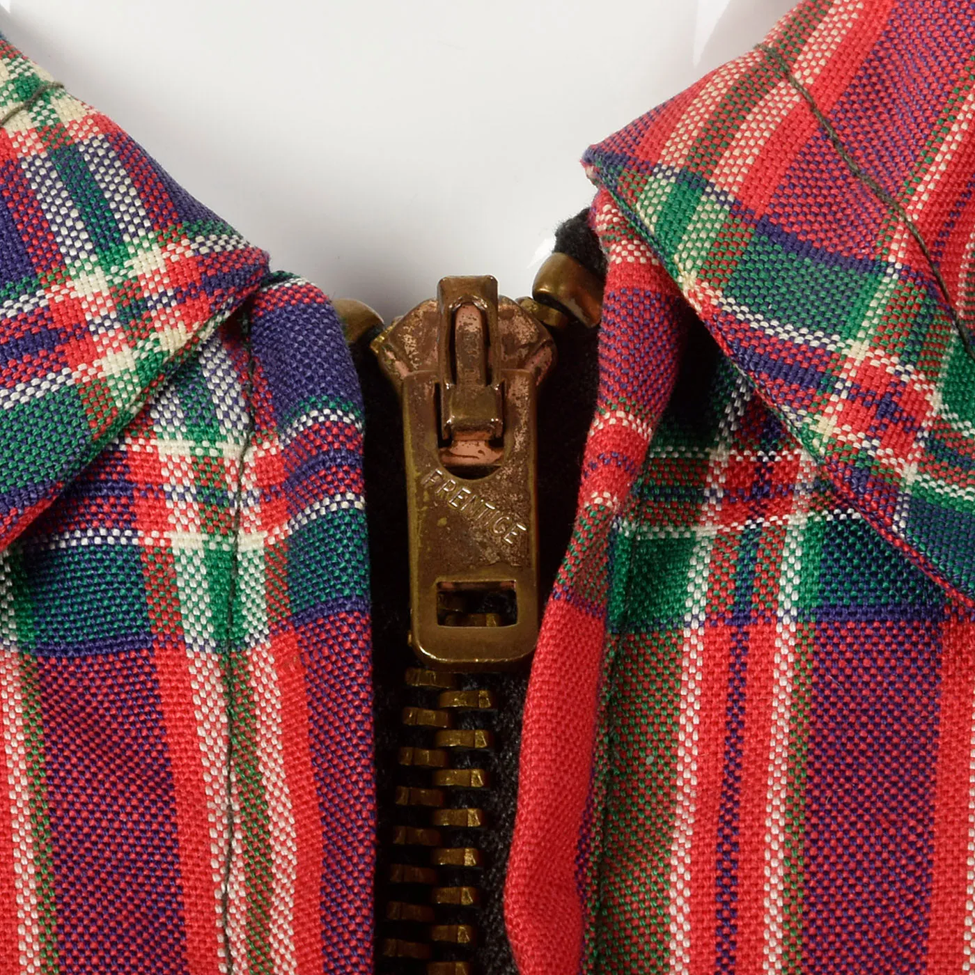 Medium 1940s Red Plaid Jacket