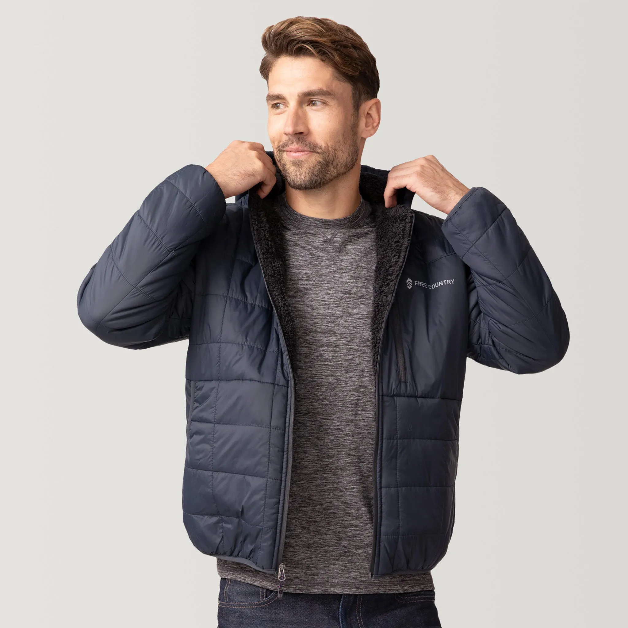 Men's FreeCycle® Bedrock Sherpa Lined Puffer Jacket