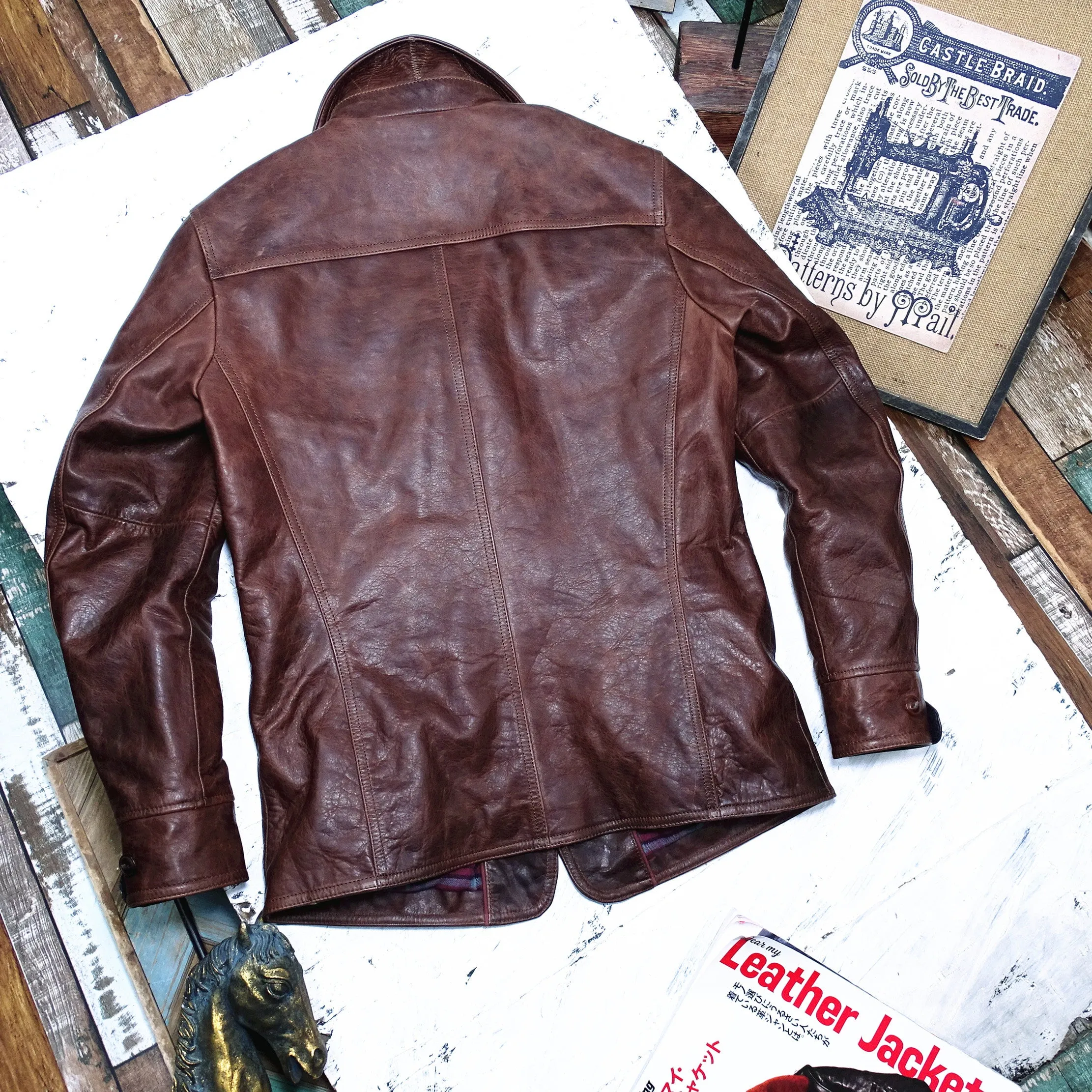 Men's Switchyard Leather Coat