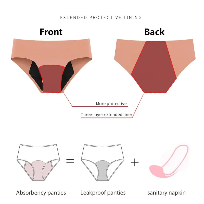 Menstrual Panties For Women Leak Proof Underwear Sexy Breathable Multilayer Panties Girls Physiological Briefs Sanitary Lingerie