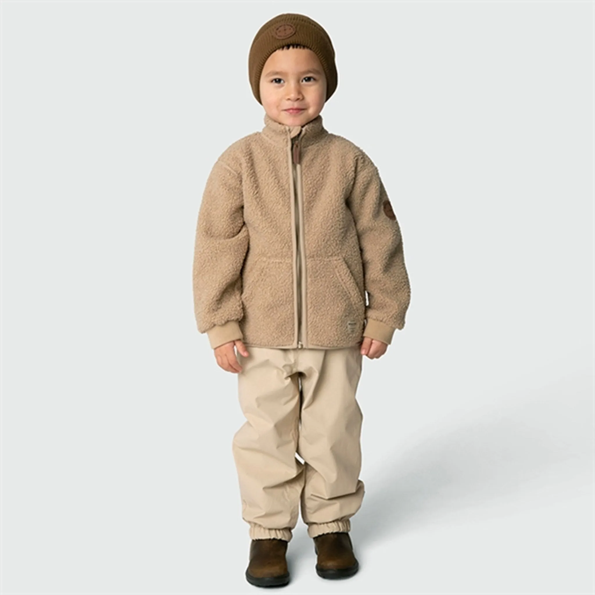 MINI A TURE Saleh Teddy Fleece Jacket Savannah Tan