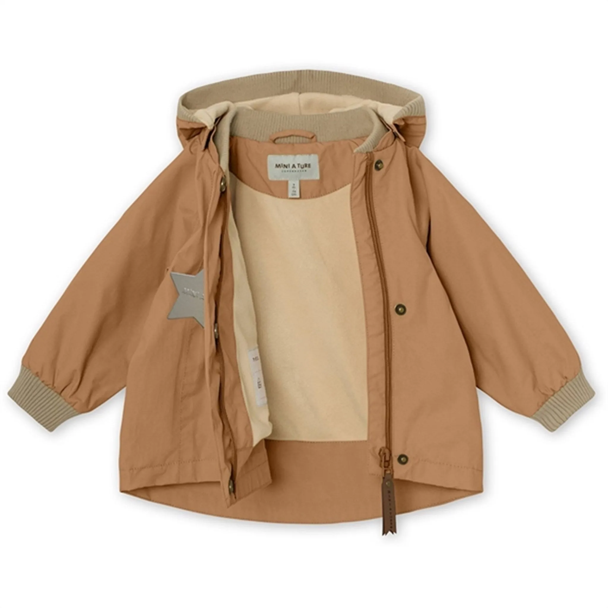 MINI A TURE Wai Spring Jacket w/Fleece Lining Sandstorm