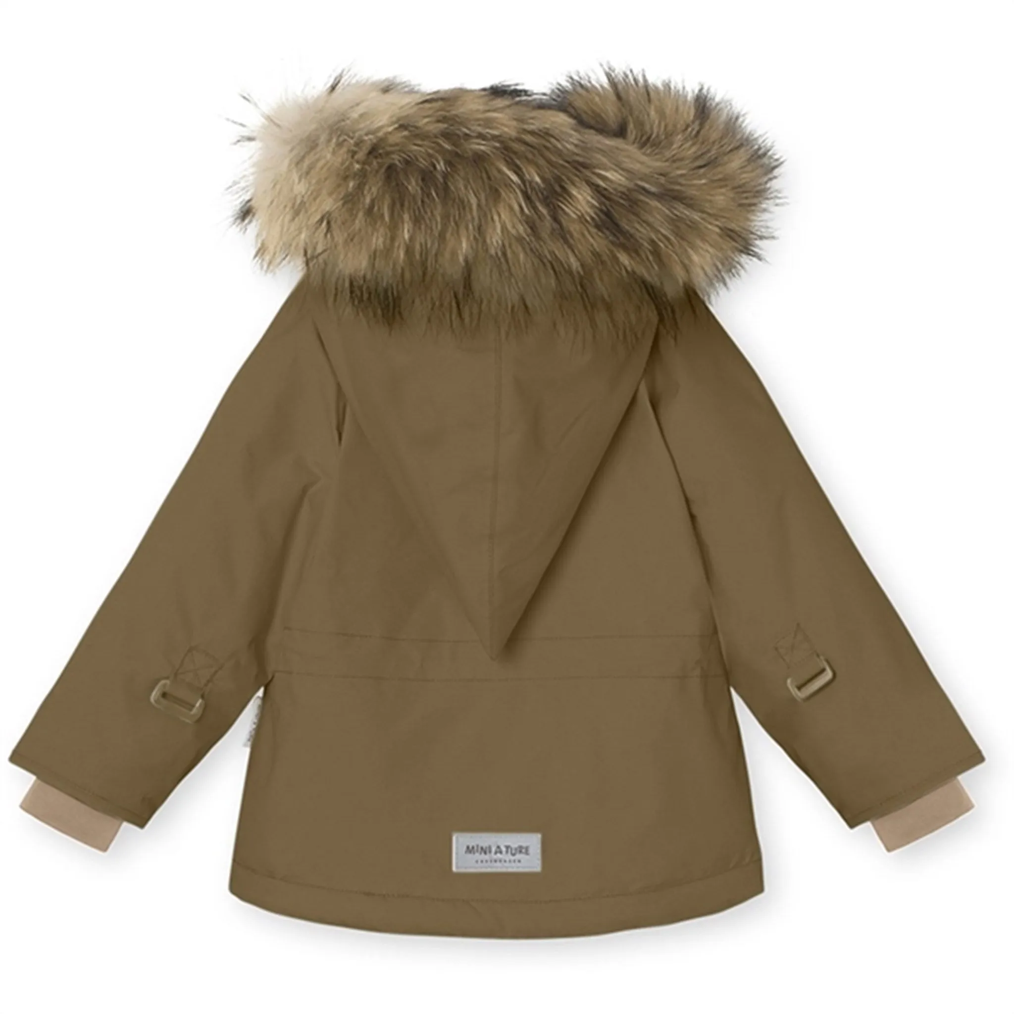 MINI A TURE Wang Fleece Fur Winter Jacket Wood