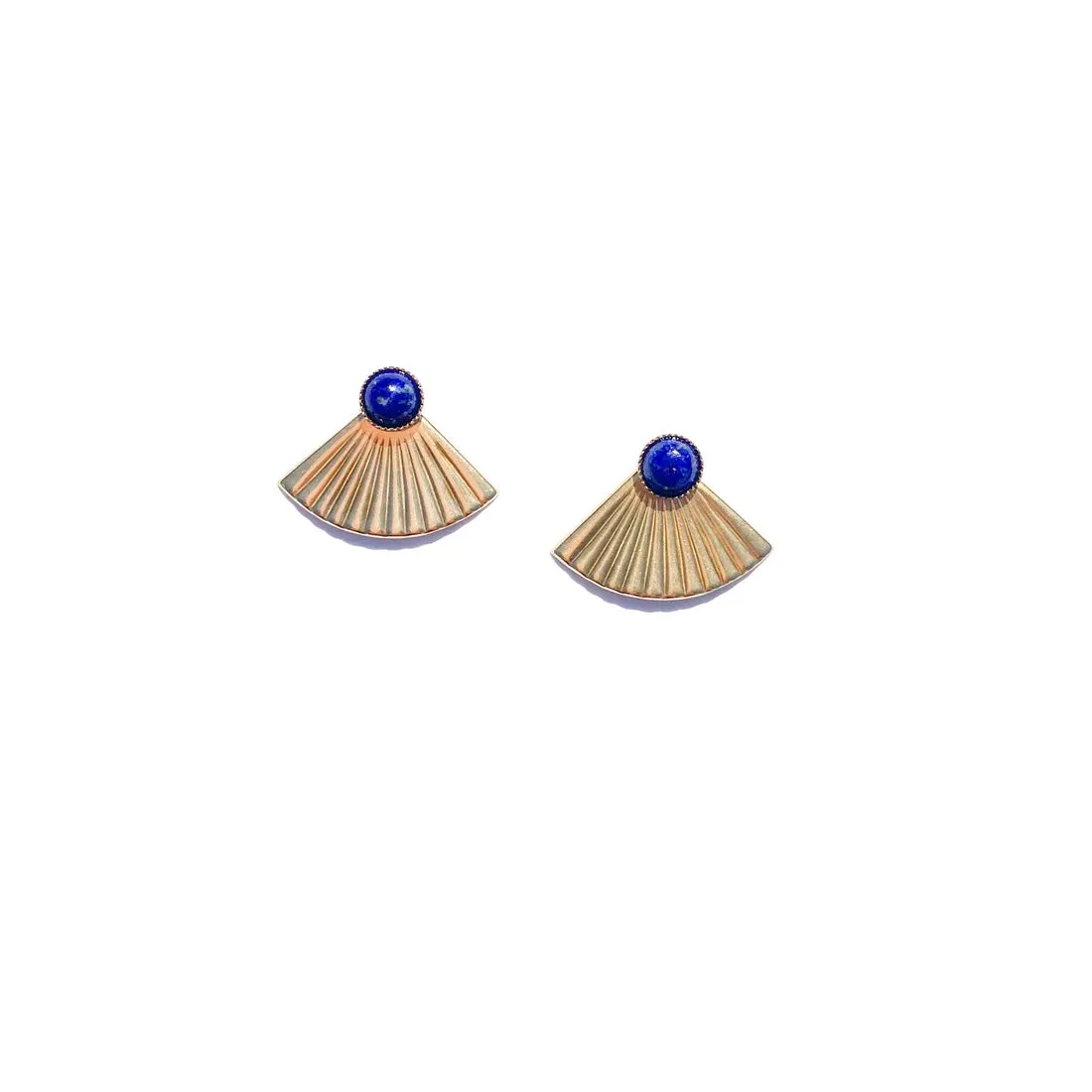 Mini Pleat Jacket Earrings