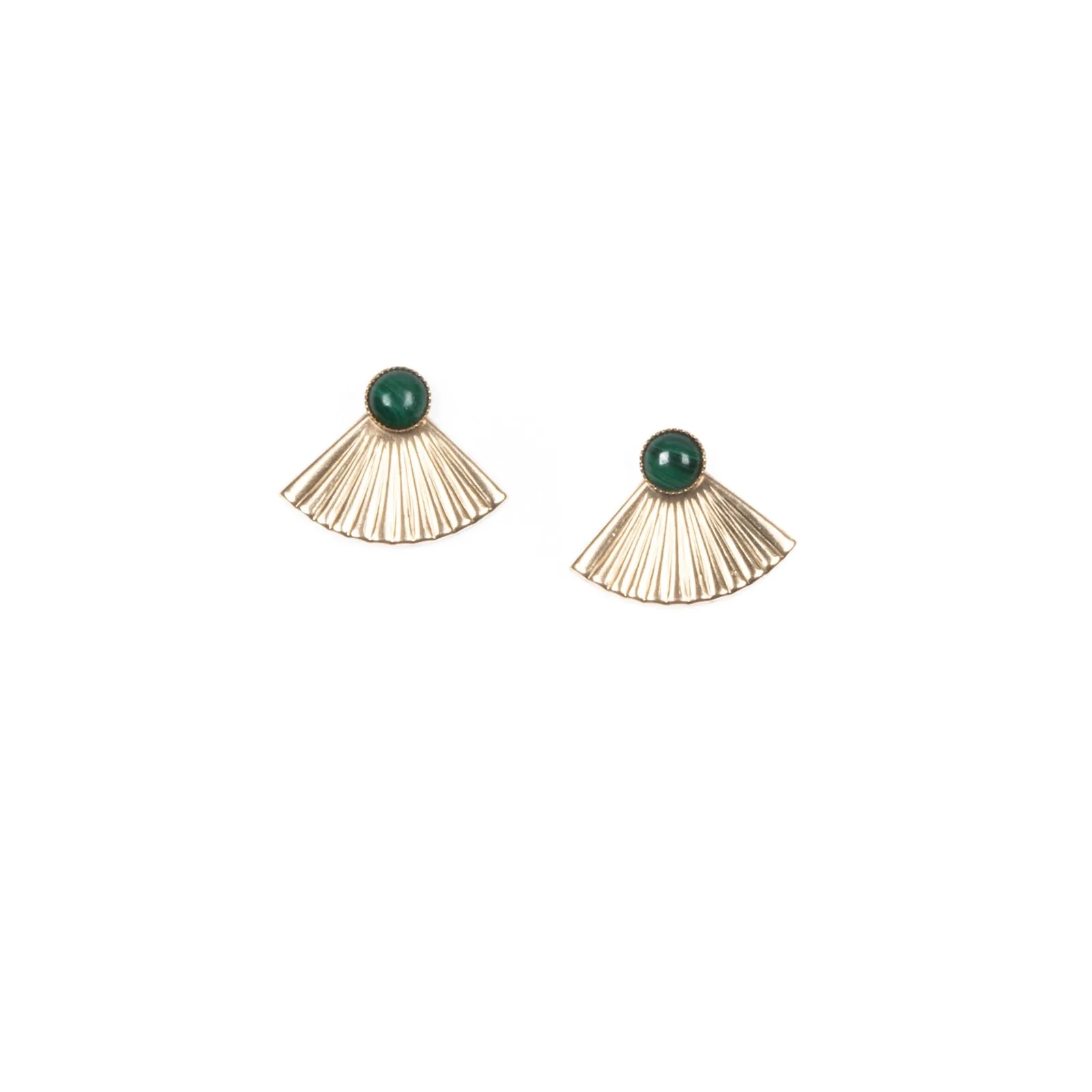 Mini Pleat Jacket Earrings