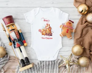 My First Christmas Vest, Baby's First Christmas Baby Grow, First Christmas Gift, Christmas GingerBread