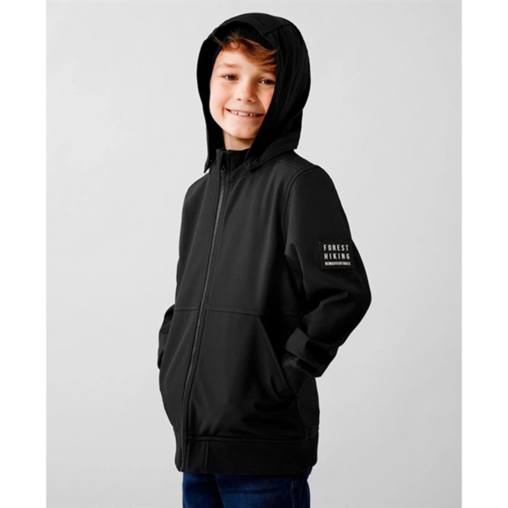 Name it Black Alfa Softshell Jacket Badge Noos