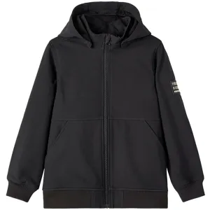 Name it Black Alfa Softshell Jacket Badge Noos