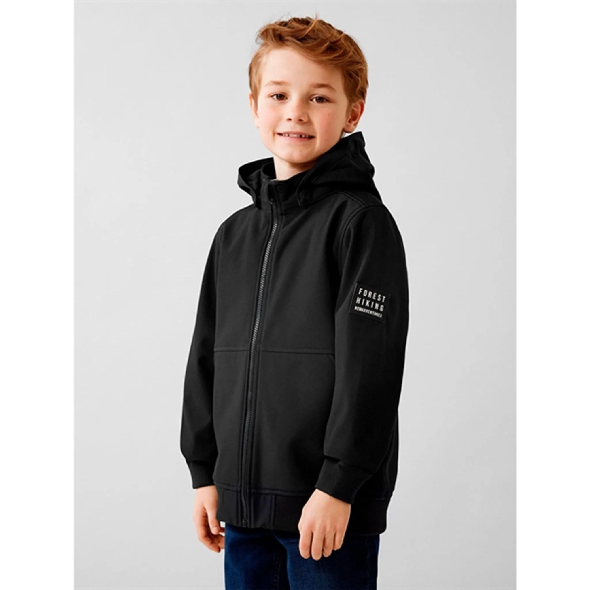 Name it Black Alfa Softshell Jacket Badge Noos