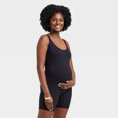 New - Sleeveless Unitard Maternity Bodysuit - Isabel Maternity by Ingrid & Isabel Black L