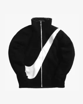 NIKE SHERPA REVERSIBLE JACKET BLACK -