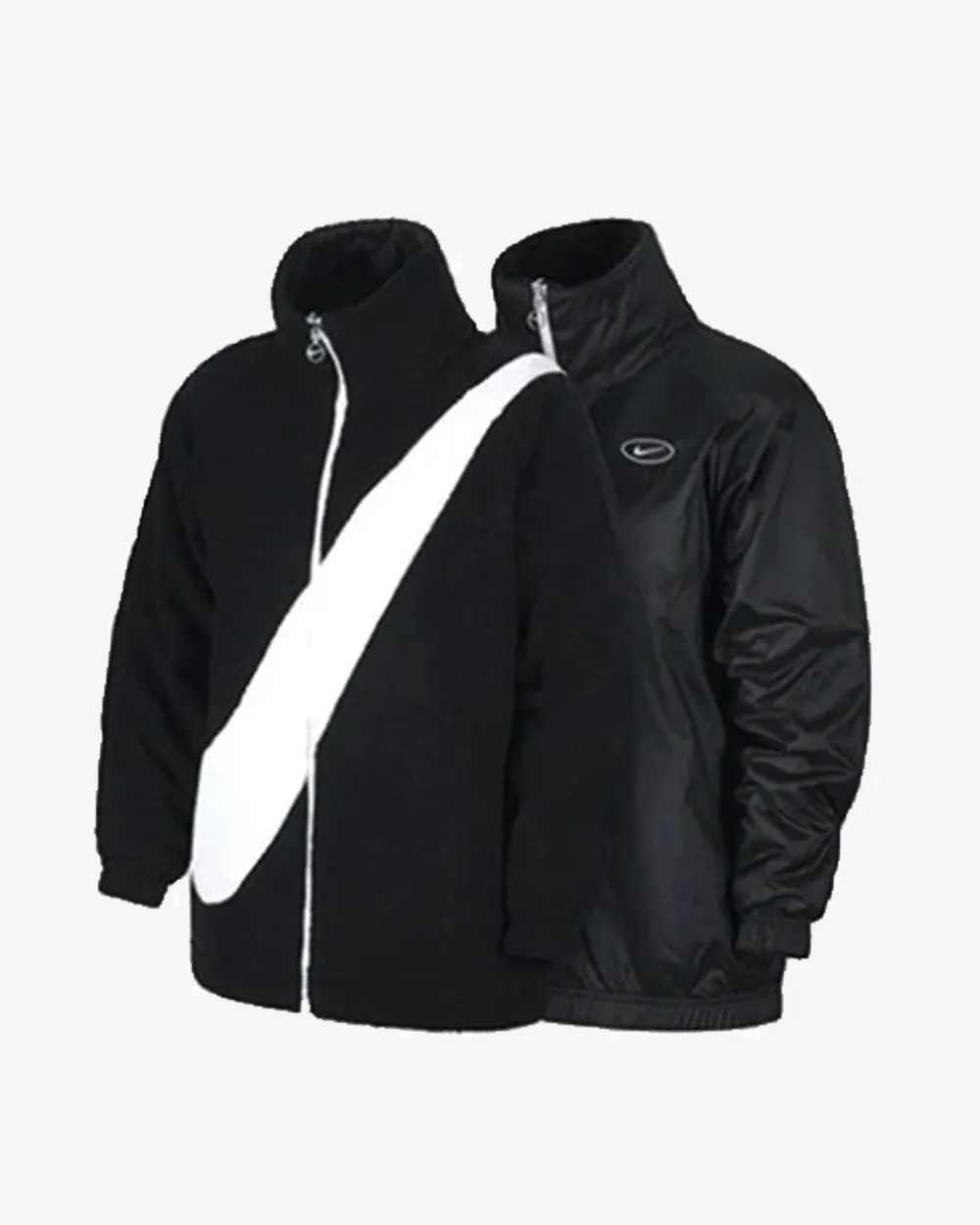 NIKE SHERPA REVERSIBLE JACKET BLACK -