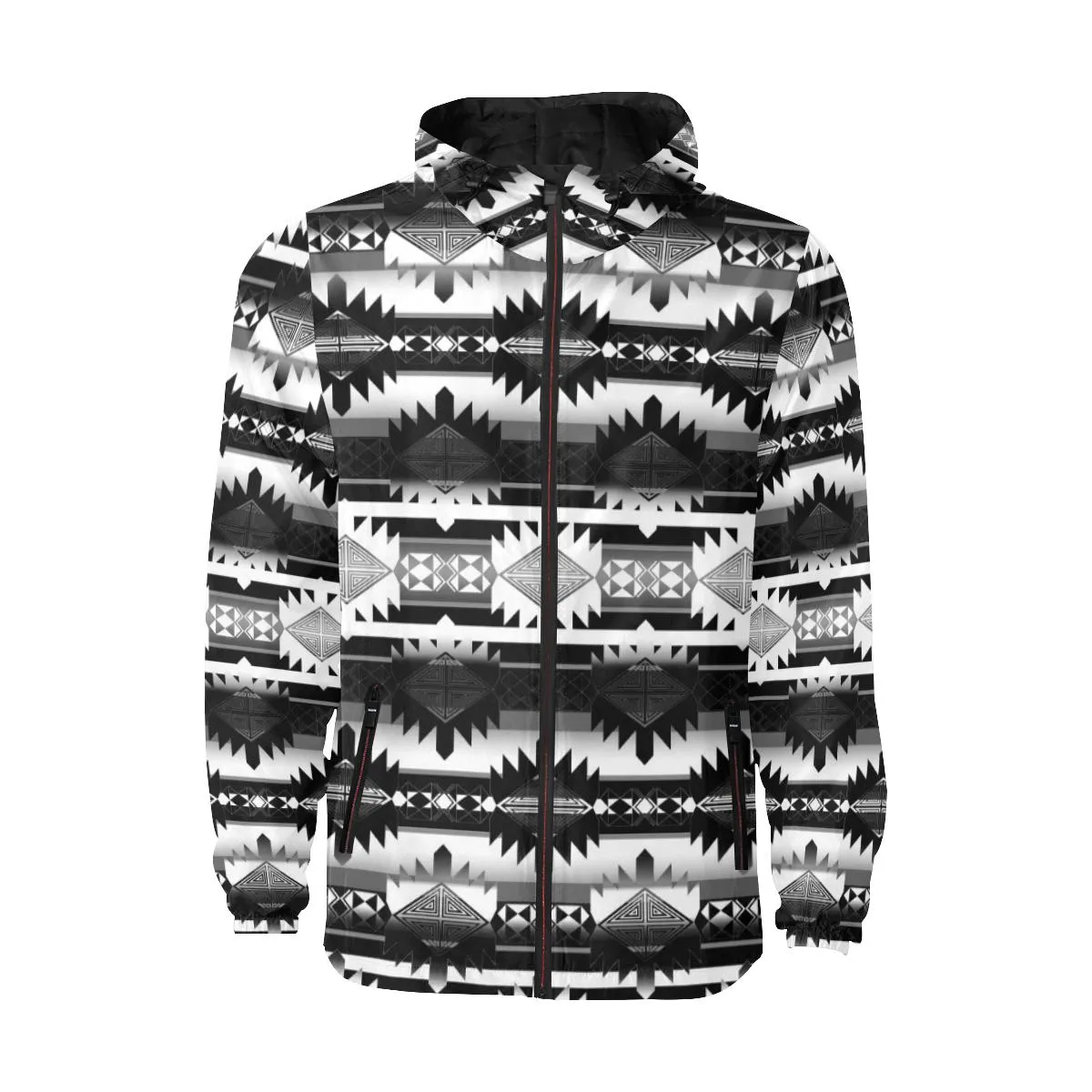 Okotoks Black and White Unisex Quilted Coat