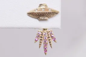 Ombre Tender Abduction UFO Earring