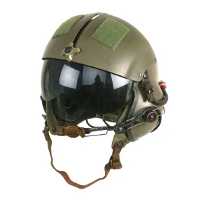 Original U.S. Vietnam War Era Named Gentex SPH-4 Helmet Helicopter Pilot With Nylon Helmet Bag and Size 11 Flight Gloves