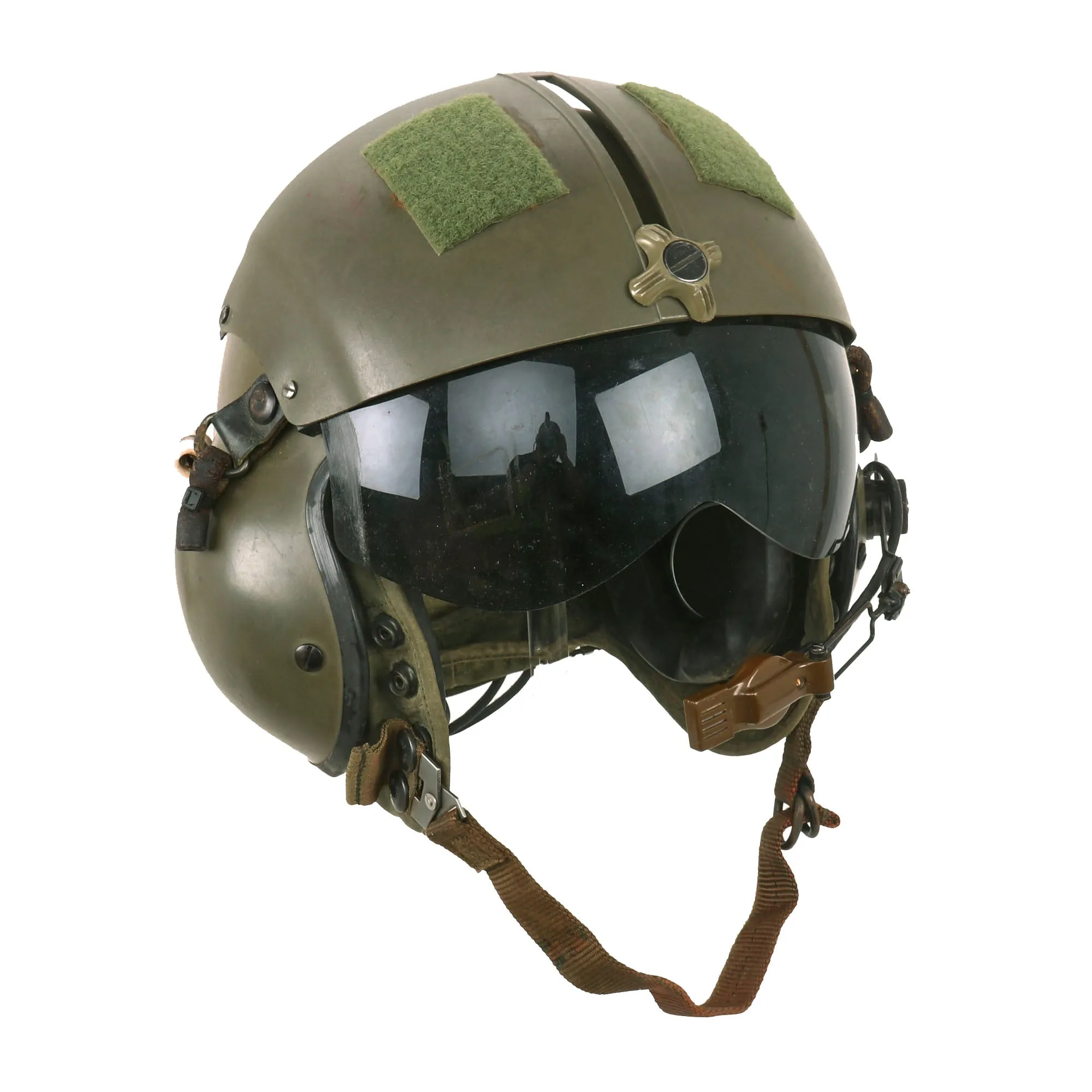 Original U.S. Vietnam War Era Named Gentex SPH-4 Helmet Helicopter Pilot With Nylon Helmet Bag and Size 11 Flight Gloves