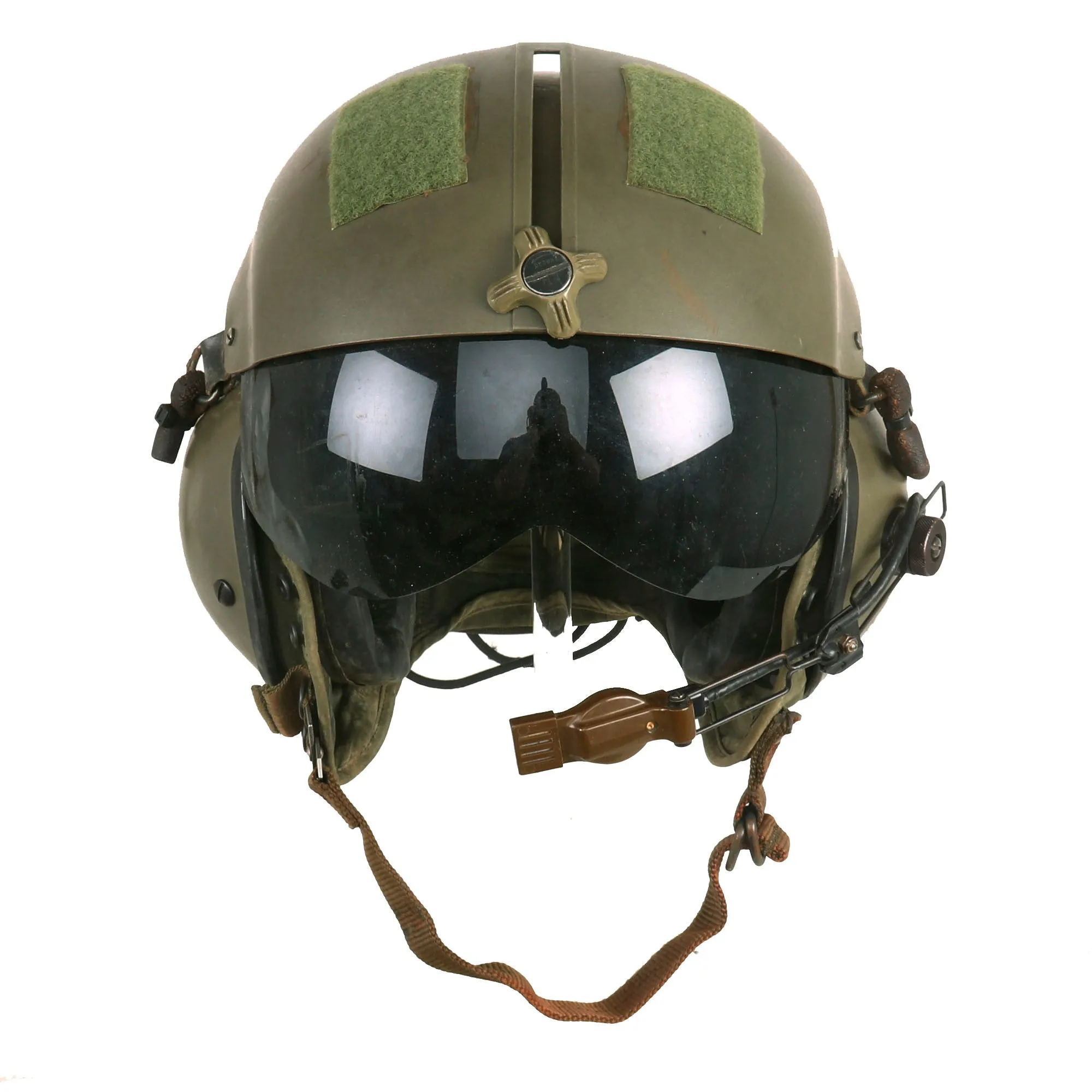 Original U.S. Vietnam War Era Named Gentex SPH-4 Helmet Helicopter Pilot With Nylon Helmet Bag and Size 11 Flight Gloves