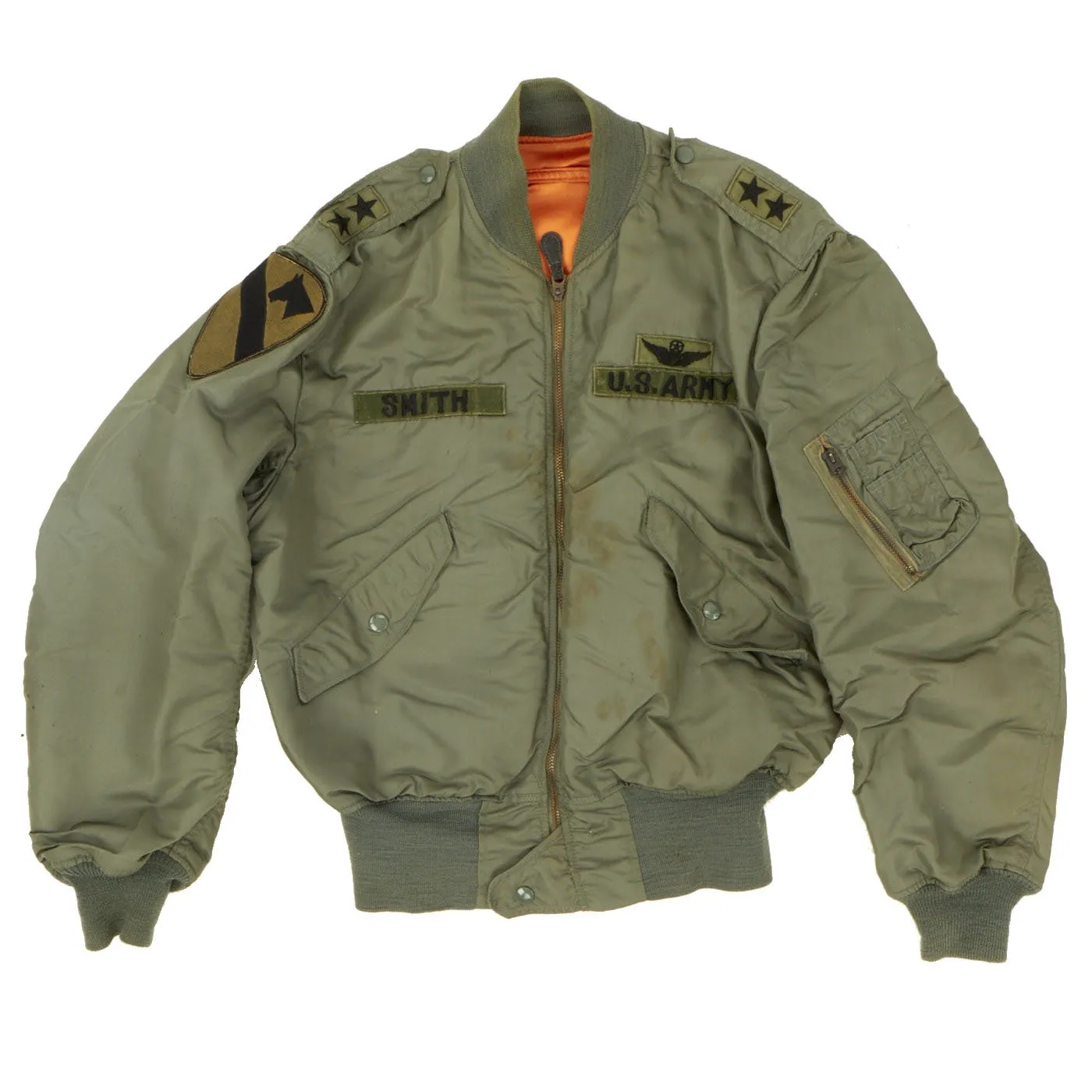 Original U.S. Vietnam War Major General James Clifton Smith Gentex SPH-4 Helicopter Pilot Helmet and MA1 Flying Jacket