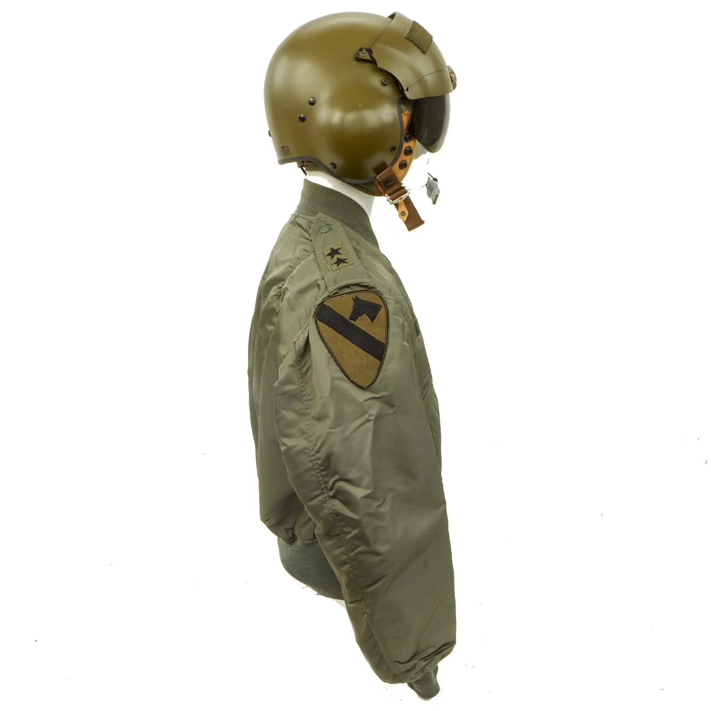 Original U.S. Vietnam War Major General James Clifton Smith Gentex SPH-4 Helicopter Pilot Helmet and MA1 Flying Jacket