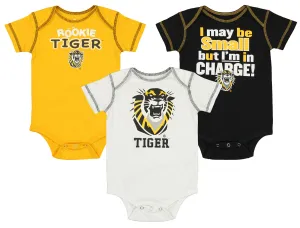 Outerstuff NCAA Infants Fort Hays State Tigers 3 Pack Creeper Bodysuit Set