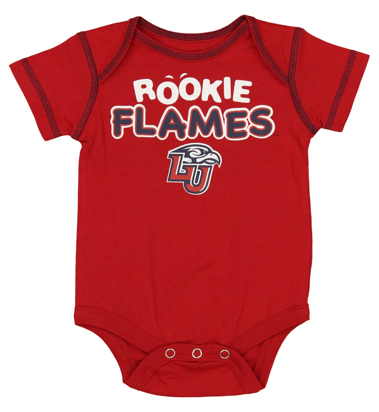 Outerstuff NCAA Infants Liberty Flames 3 Pack Creeper Bodysuit Set