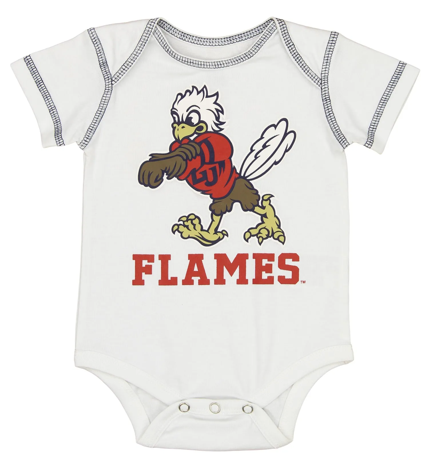 Outerstuff NCAA Infants Liberty Flames 3 Pack Creeper Bodysuit Set