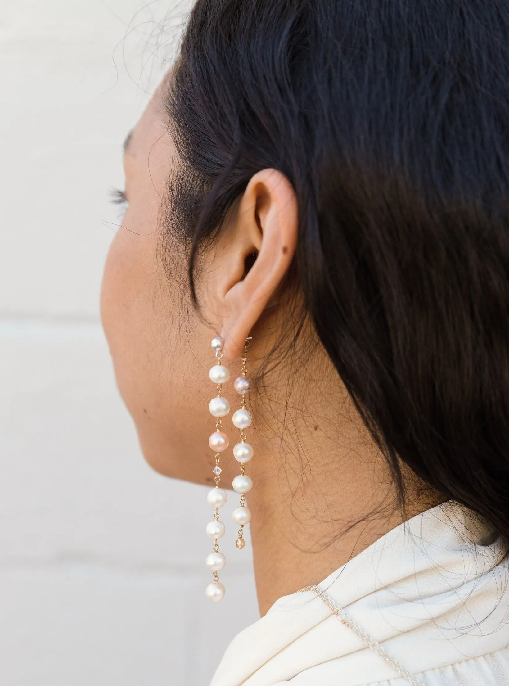 Pearl Wonder Jacket Earrings