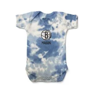 Personalized Brooklyn Nets Tie Dye Bodysuit