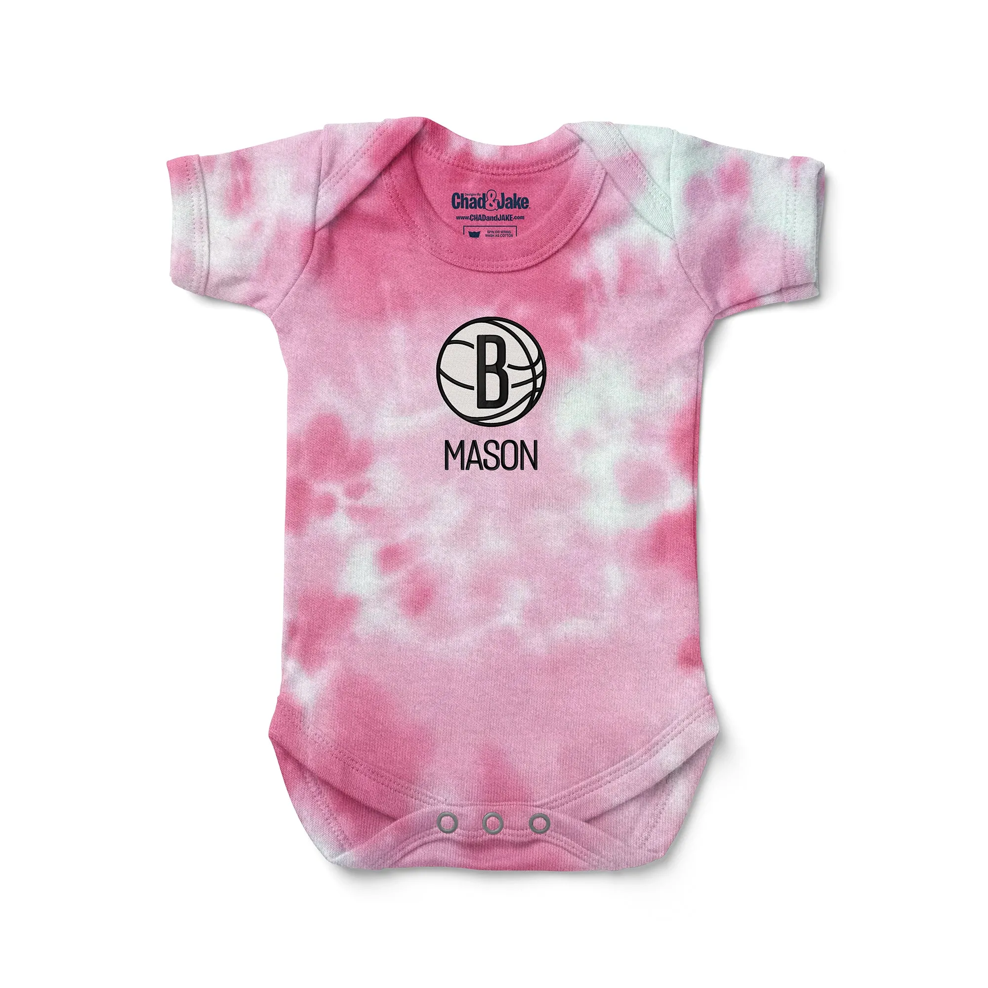 Personalized Brooklyn Nets Tie Dye Bodysuit