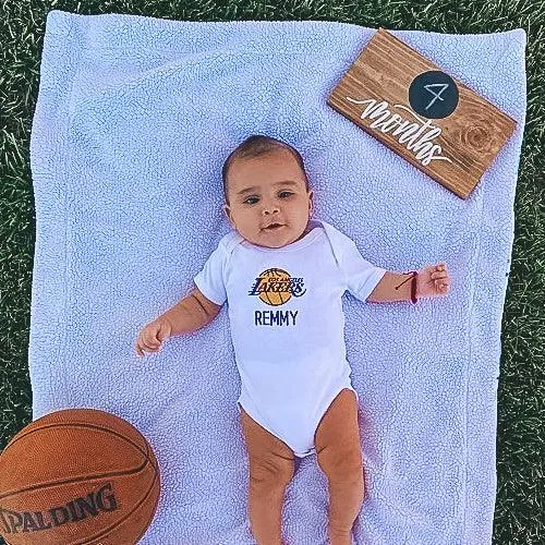 Personalized Los Angeles Lakers Bodysuit