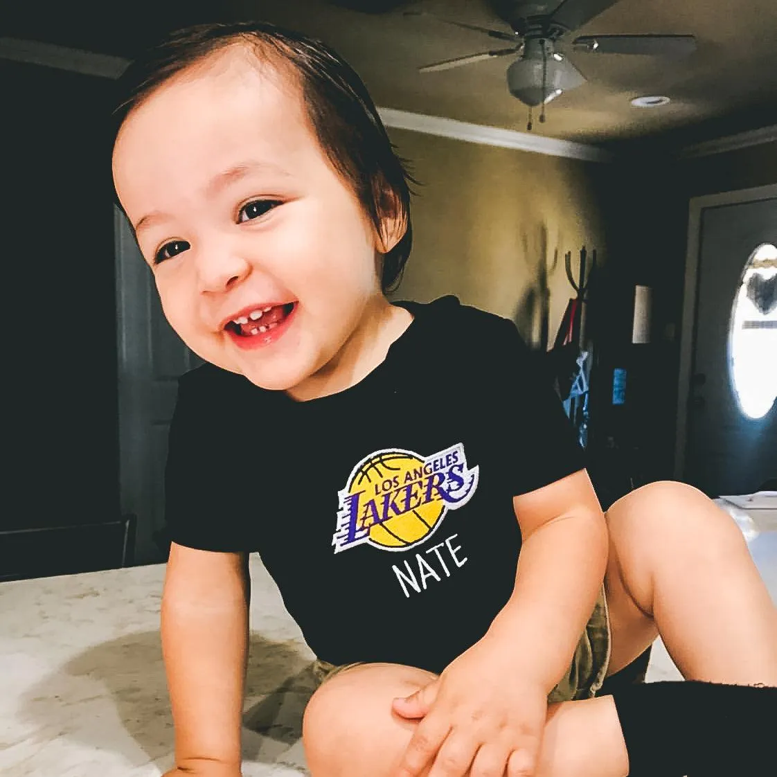 Personalized Los Angeles Lakers Bodysuit