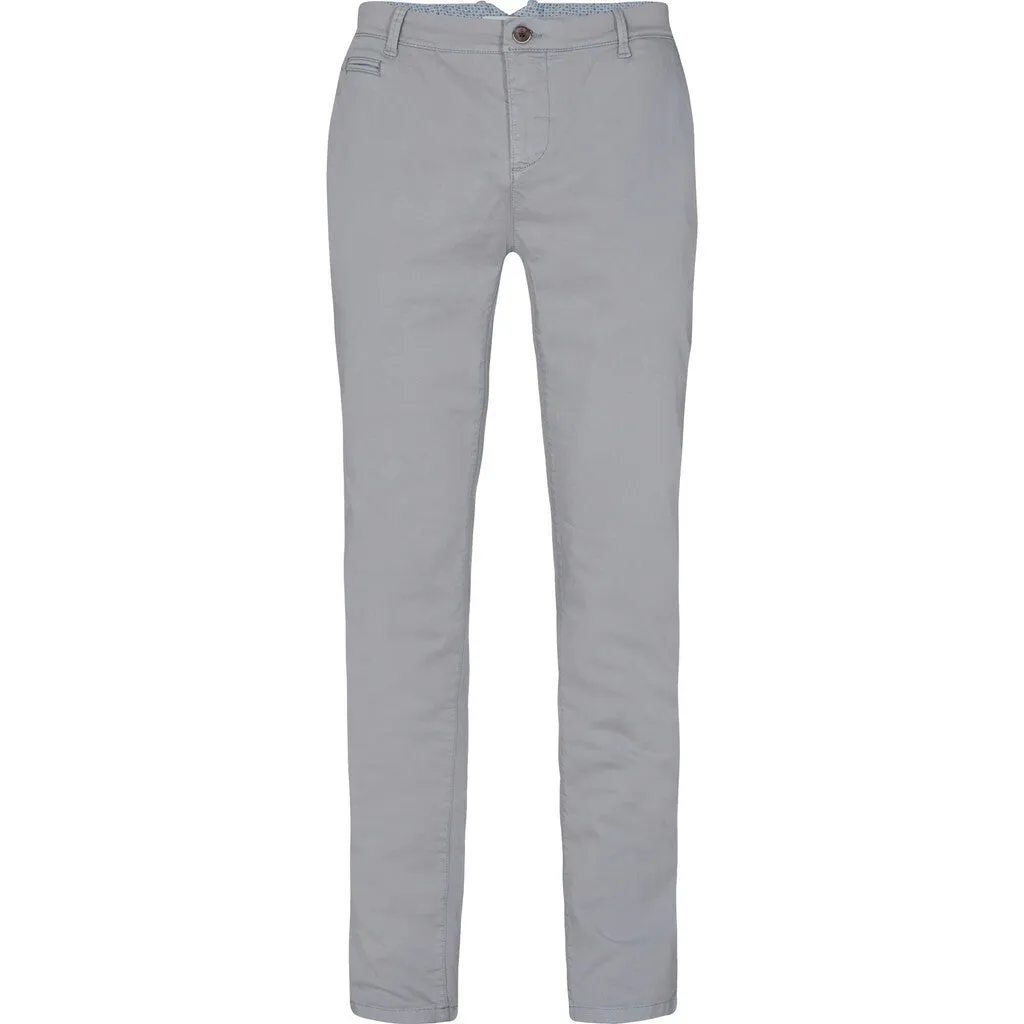 Pio Cotton Stretch Chino - MGR Mid Grey