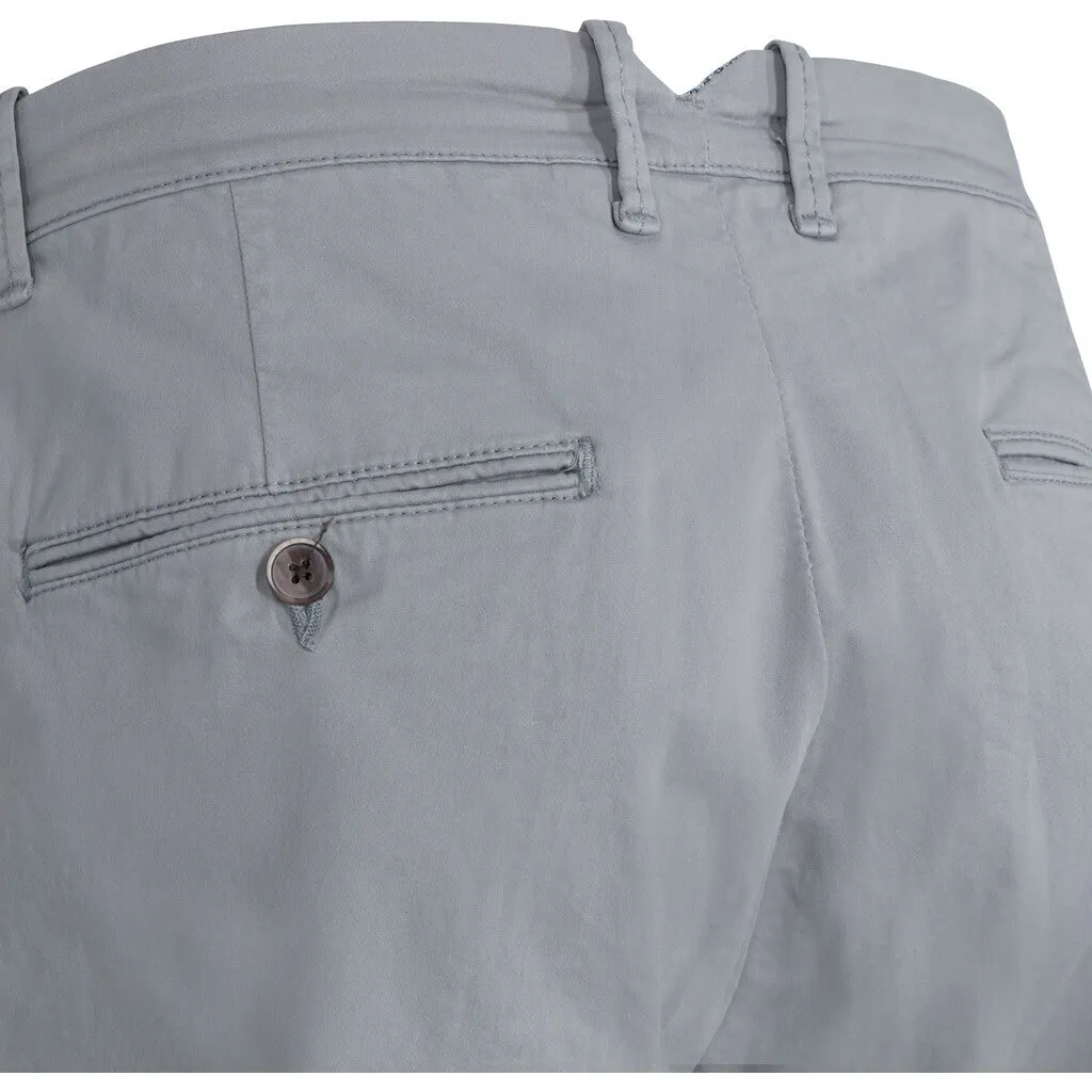 Pio Cotton Stretch Chino - MGR Mid Grey