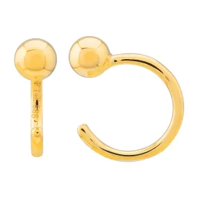 Polished Ball Ear Jacket Threaders