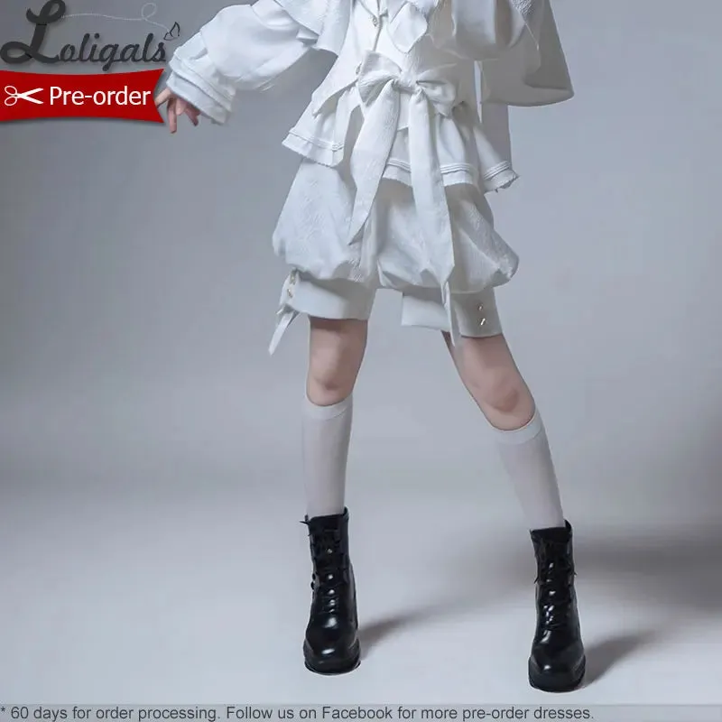 Pre-order Ouji Lolita Hooded Jacket / Short Pants / Trousers by Princess Chronicles ~ Rabbit in Moonlight