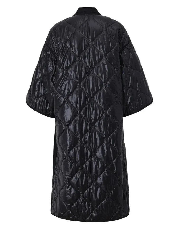 Pre Order:  Quilted Kimono Long Coat