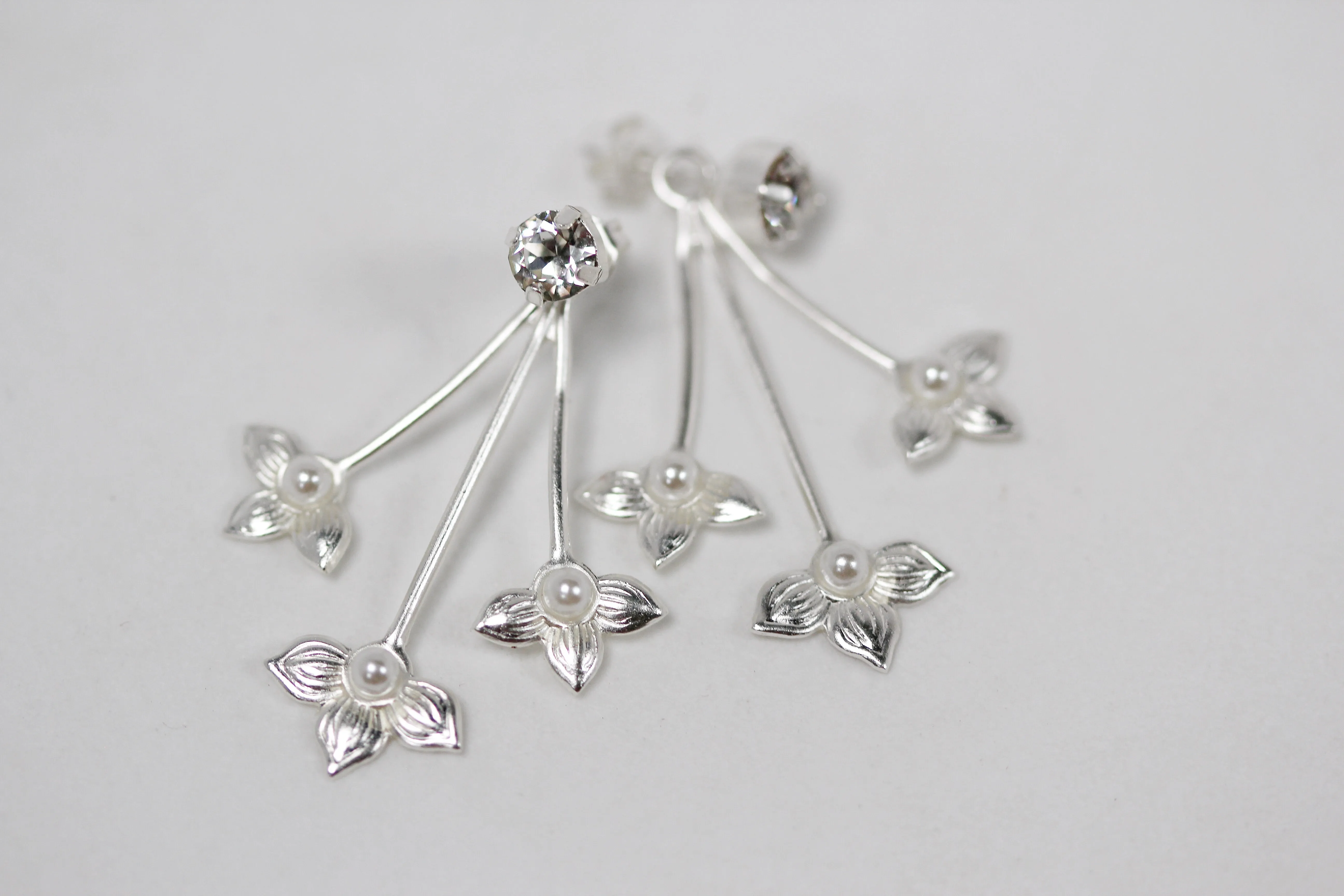 Preorder * Lilies Earrings - Stud & Jacket