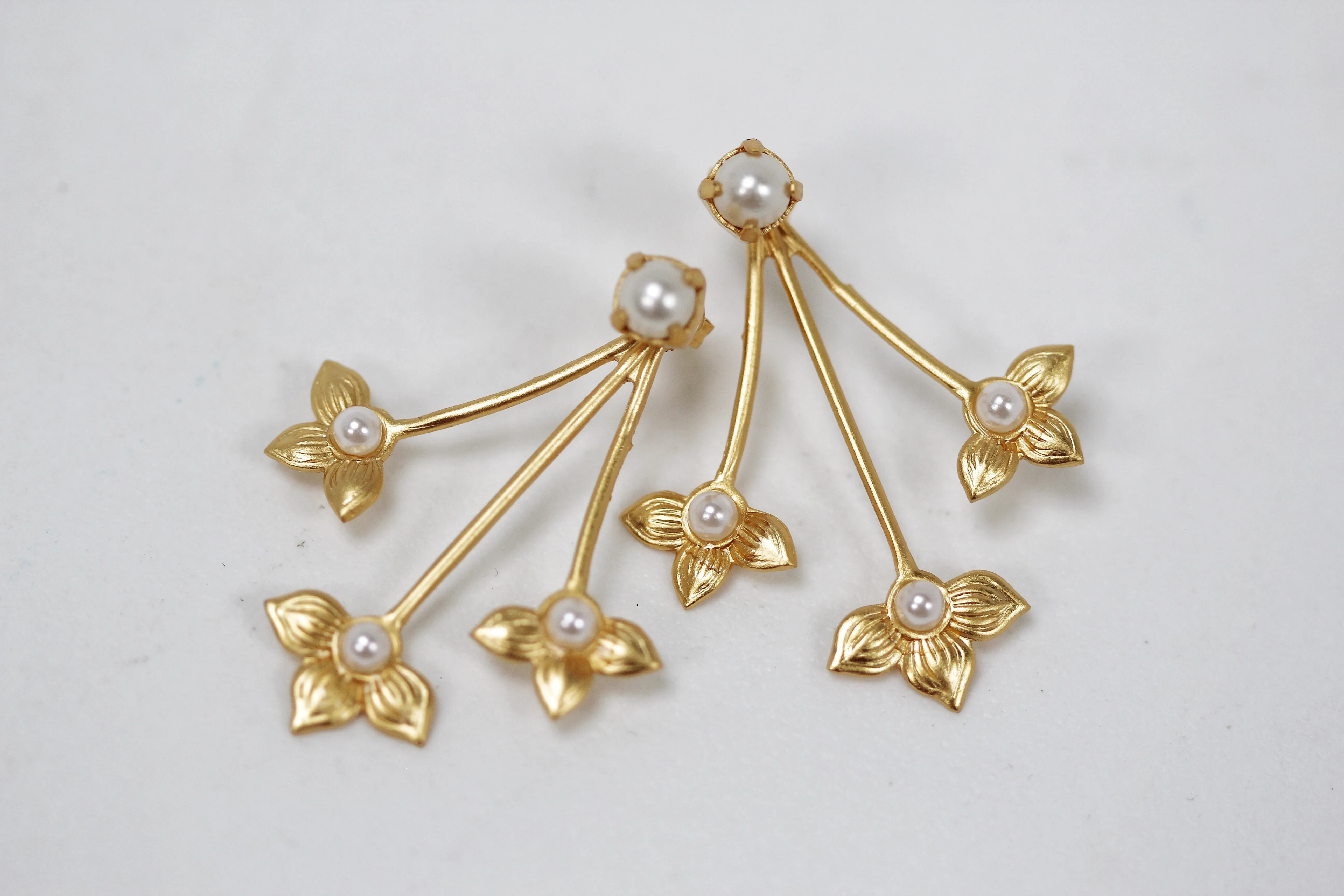 Preorder * Lilies Earrings - Stud & Jacket